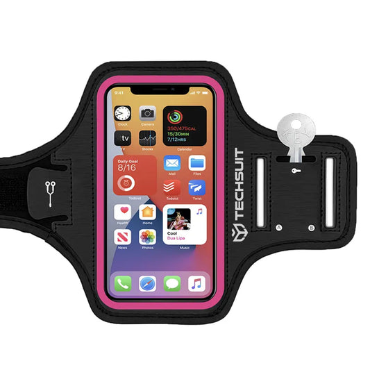 Housse Universelle pour Téléphone max. 6,8 pouces, Techsuit, Sports TH20, Rose