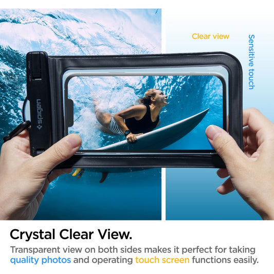 Housse Universelle Waterproof pour Téléphone 3.5inch - 7inch, Spigen, A601, Noire AMP04525