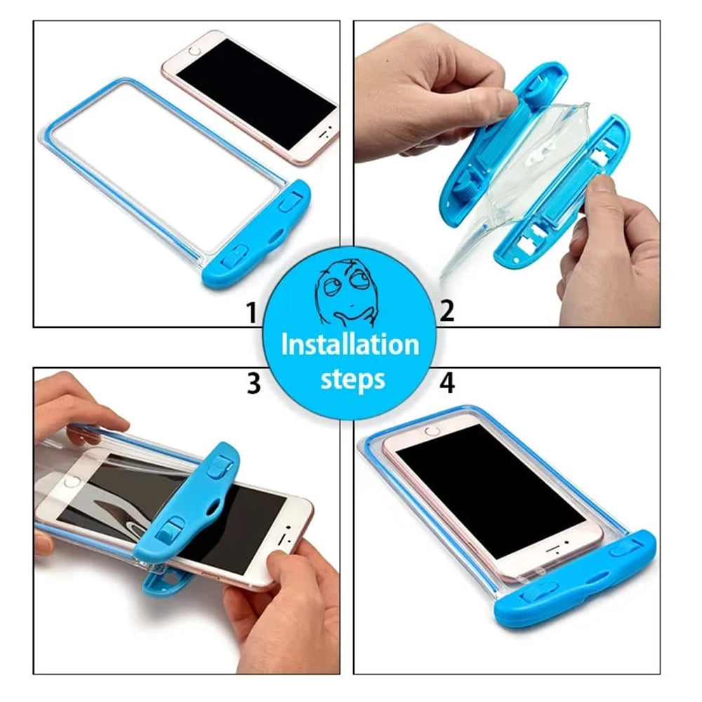 Housse Universelle Étanche pour Téléphone max. 6,5 pouces, Techsuit, Noire