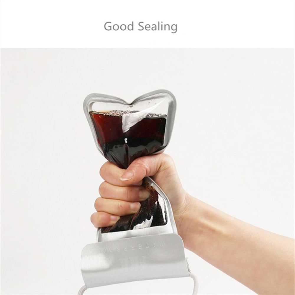 Universelle wasserdichte Handyhülle max. 6,8 Zoll, Techsuit, TWC1, Silber