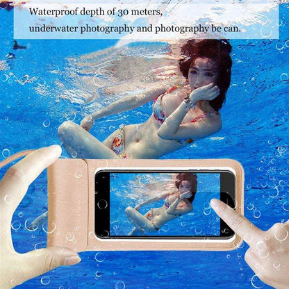 Universelle wasserdichte Handyhülle max. 6,8 Zoll, Techsuit, TWC1, Silber