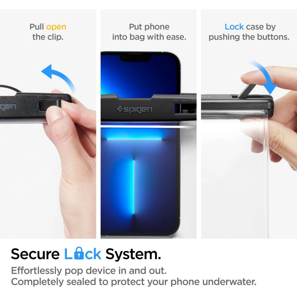 Universele Waterdichte Hoes, Spigen, A601, Transparant