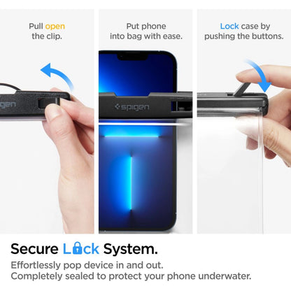 Universele Waterdichte Hoes, Spigen, A601, Transparant