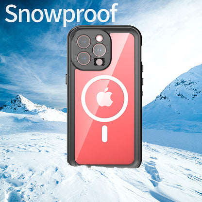 Coque Waterproof MagSafe pour Apple iPhone 15 Pro Max, ShellBox, Noire