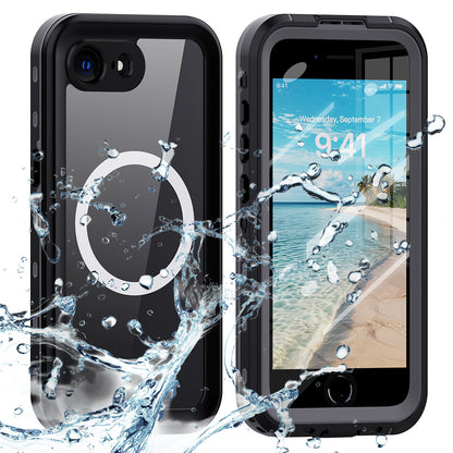 Coque MagSafe Waterproof pour Apple iPhone 17e / 16e, Techsuit, Shellbox, Noire