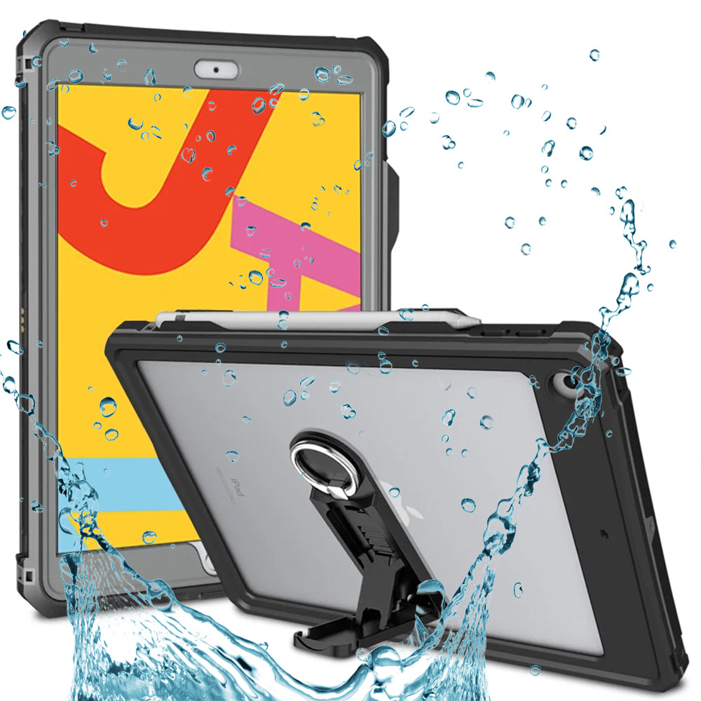 Coque étanche pour Apple iPad 10.2 (2021) / 10.2 (2020) / 10.2 (2019), ShellBox, Noire