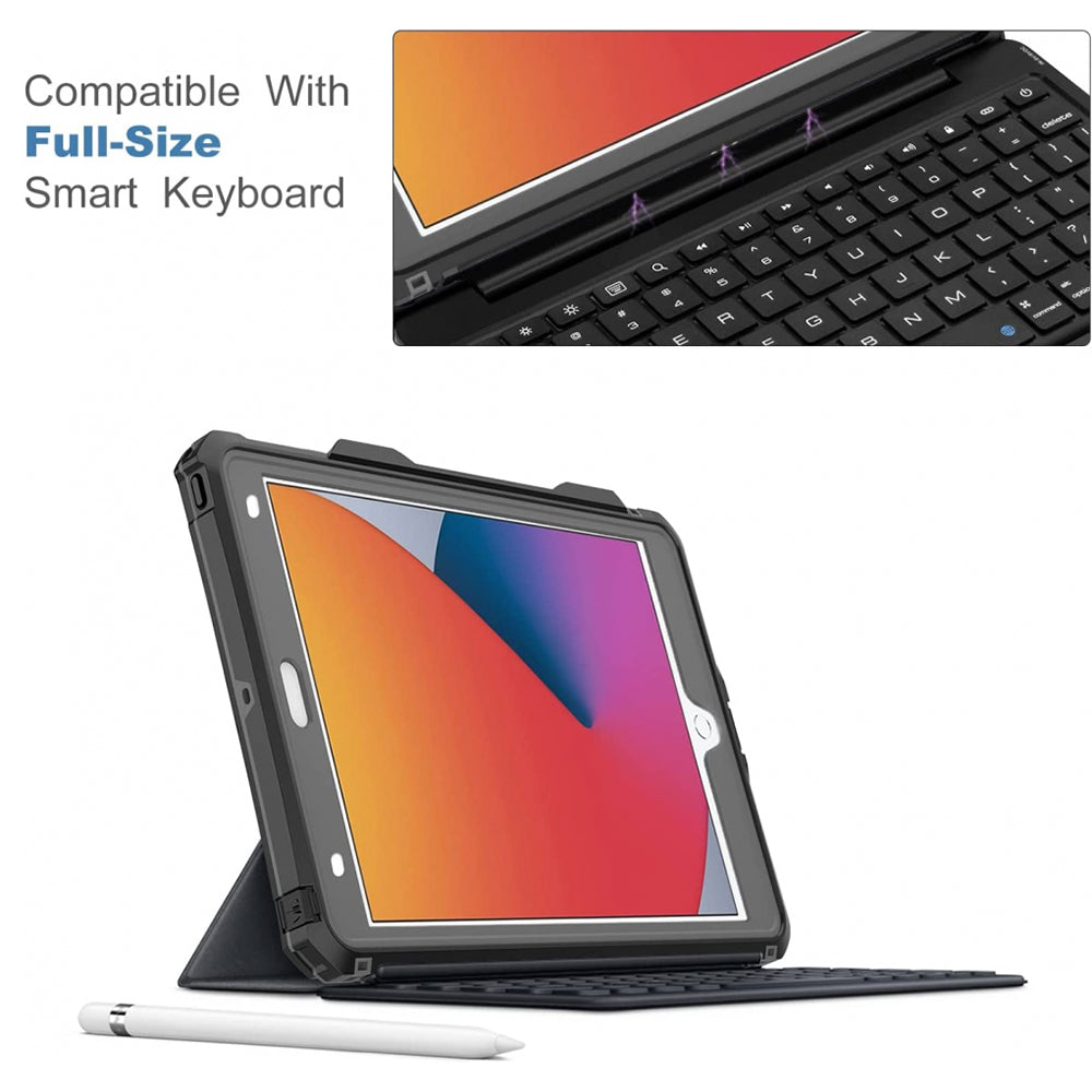 Coque étanche pour Apple iPad 10.2 (2021) / 10.2 (2020) / 10.2 (2019), ShellBox, Noire