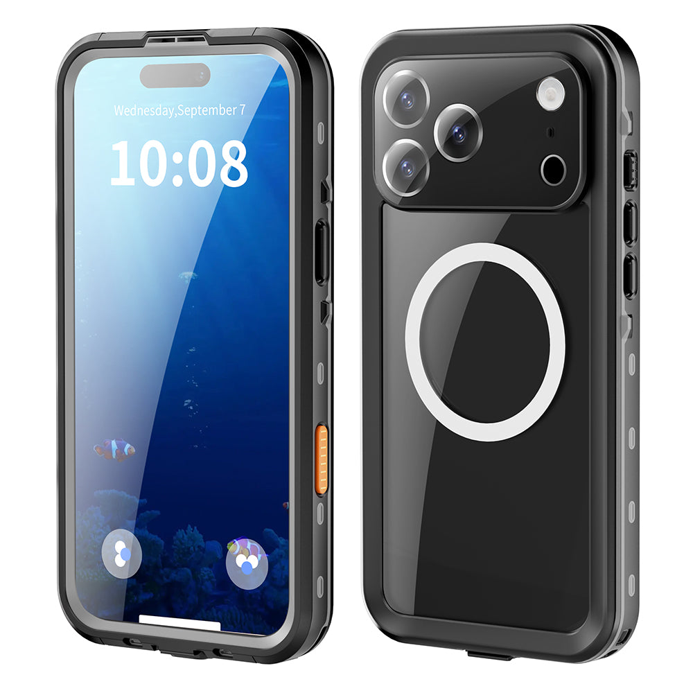 Waterproof hoes voor Apple iPhone 17 Pro Max, ShellBox, Zwart