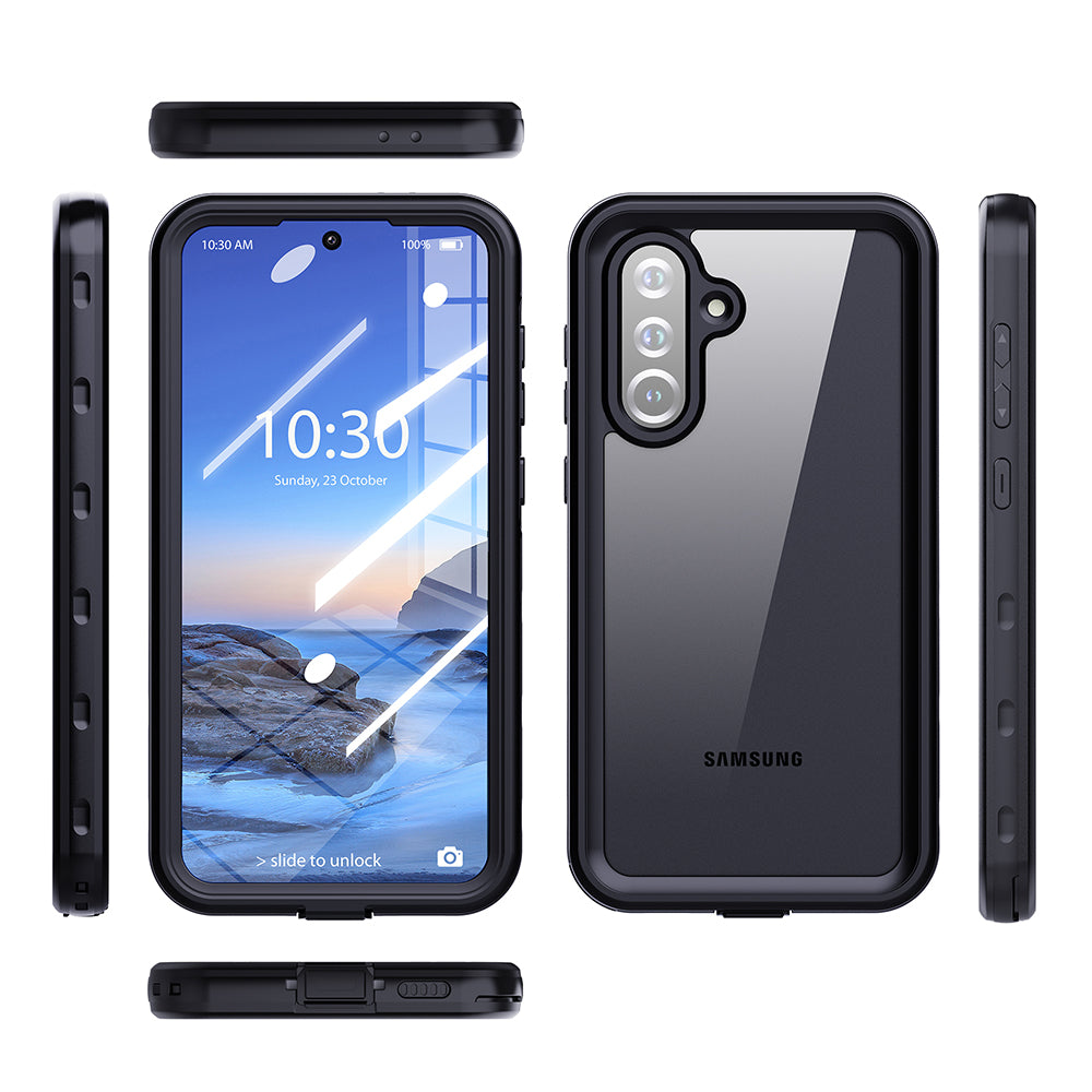 Waterproof hoes voor Samsung Galaxy A36 A366, ShellBox, Zwart