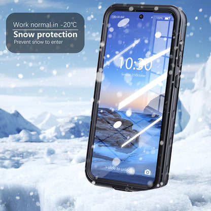 Waterproof hoes voor Samsung Galaxy A36 A366, ShellBox, Zwart