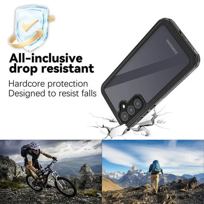 Coque étanche pour Samsung Galaxy A55 5G A556, ShellBox, Noire