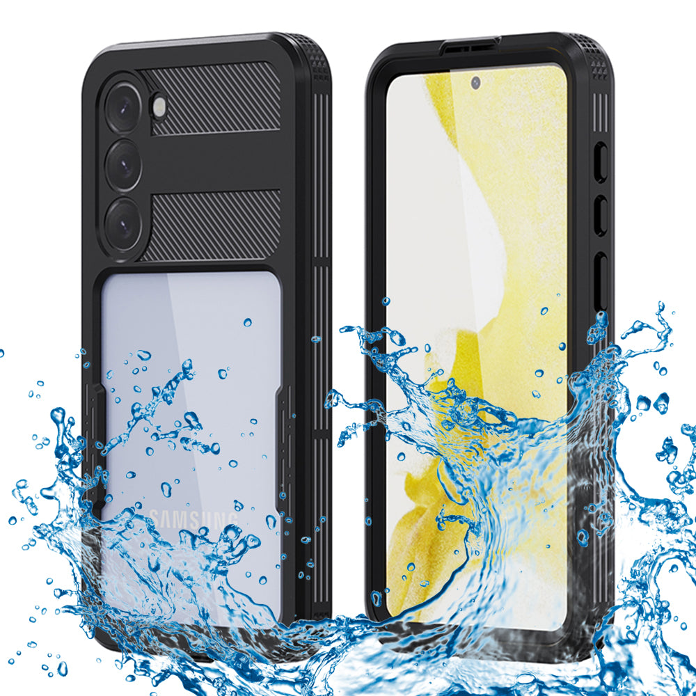 Waterproof Case for Samsung Galaxy S23+ S916, ShellBox, Black