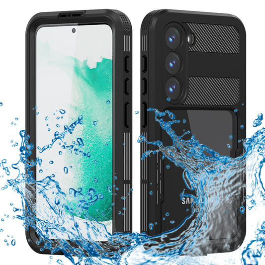 Waterproof hoes voor Samsung Galaxy S23 S911, ShellBox, Zwart