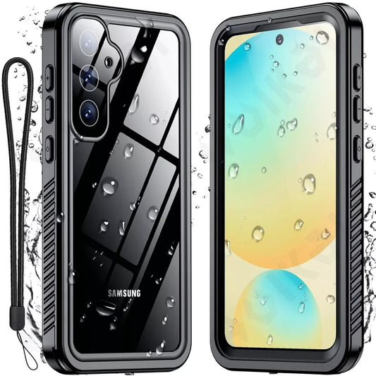 Wasserdichte Hülle für Samsung Galaxy S25 S931, ShellBox, Schwarz