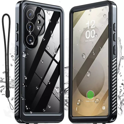 Waterproof hoes voor Samsung Galaxy S25 Ultra S938, ShellBox, Zwart