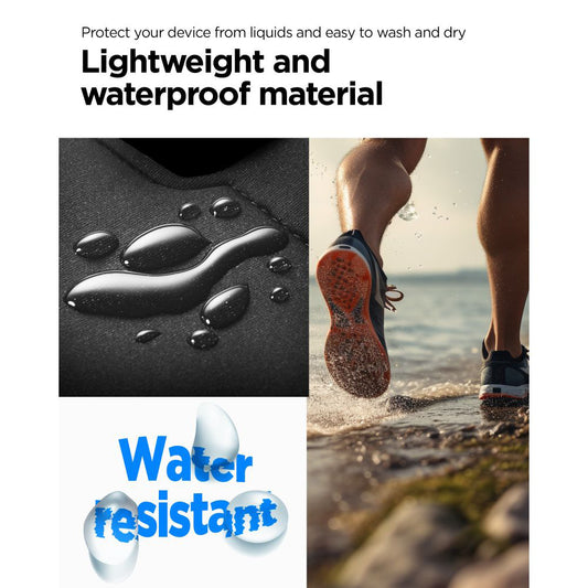 Universele Waterdichte Telefoonhoes max. 6,9 inch, Spigen, Dynamic Shield, Zwart AMP07187