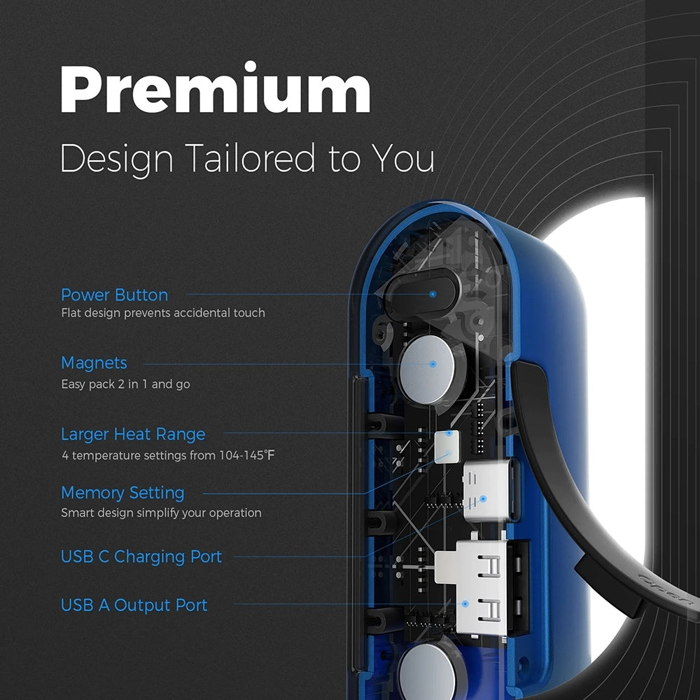 Chauffe-mains Ocoopa UT2s, Bleu