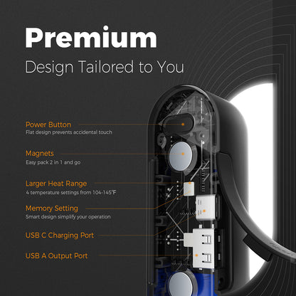 Chauffe-mains Ocoopa UT2s, Noir