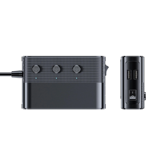 Auto Oplader 3MK Power Splitter, 120W, 3A, 3 x USB-A - 1 x USB-C - 3 x Sigarettenaansteker Extensie, Zwart