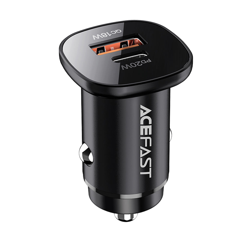 Auto-Ladegerät Acefast B1, 38W, 3A, 1 x USB-A - 1 x USB-C, Schwarz
