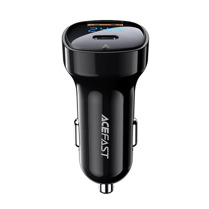 Auto-Ladegerät Acefast B4, 66W, 3A, 1 x USB-A - 1 x USB-C, Schwarz