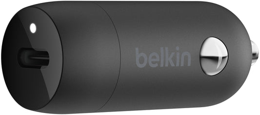 Autolader Belkin BoostCharge, 30W, 3A, 1 x USB-C, Zwart CCA004btBK