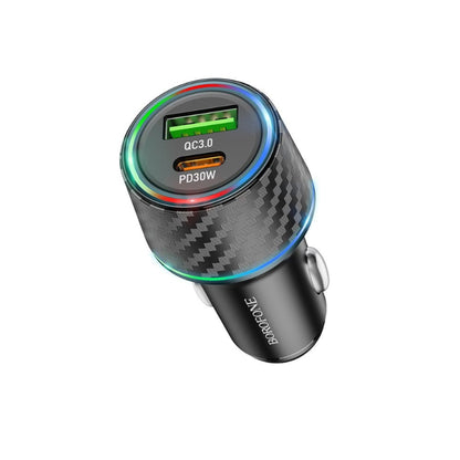 Chargeur Auto Borofone BZ21 Brilliant, 48W, 3A, 1 x USB-A - 1 x USB-C, Noir