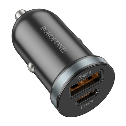 Autolader Borofone BZ22 Scenery, 30W, 3A, 1 x USB-A - 1 x USB-C, Zwart 