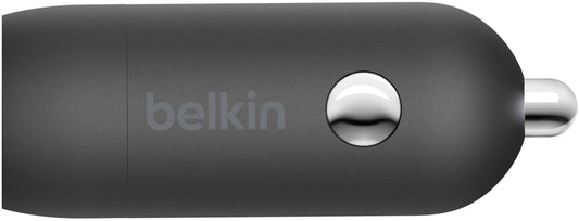 Autolader met USB-C-kabel Belkin BoostCharge, 30W, 3A, 1 x USB-C, Zwart CCA004bt1MBK-B6