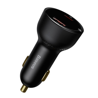 Auto-oplader met USB-C kabel Baseus Superme, 100W, 5A, 1 x USB-A - 1 x USB-C, Zwart TZCCZX-01