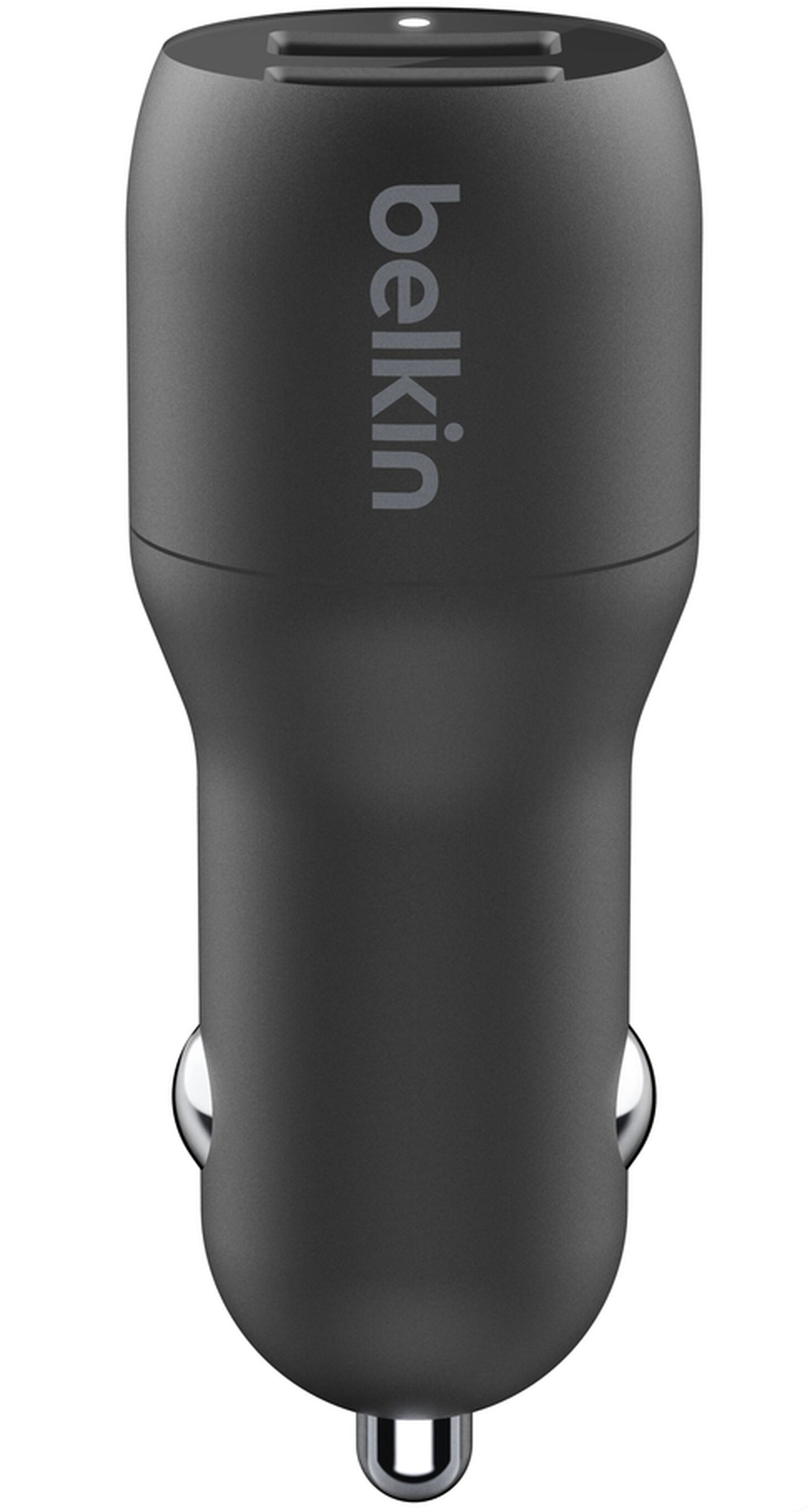 Auto-Ladegerät mit Lightning-Kabel Belkin BoostCharge Dual, 24W, 2,4A, 2 x USB-A, Schwarz CCD001bt1MBK