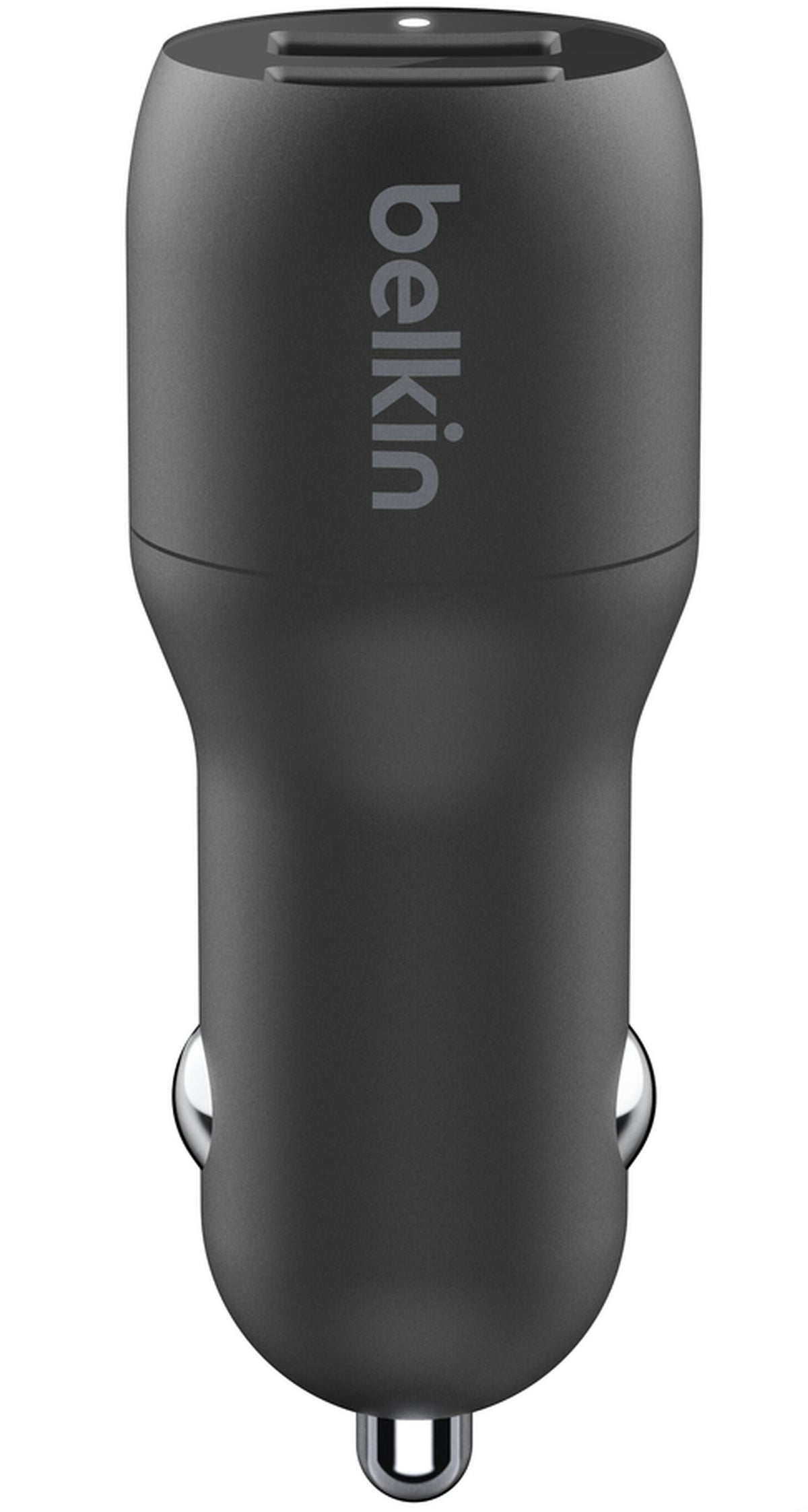 Belkin BoostCharge Dual USB-C Cable Car Charger, 24W, 2.4A, 2 x USB-A, Black CCE001bt1MBK