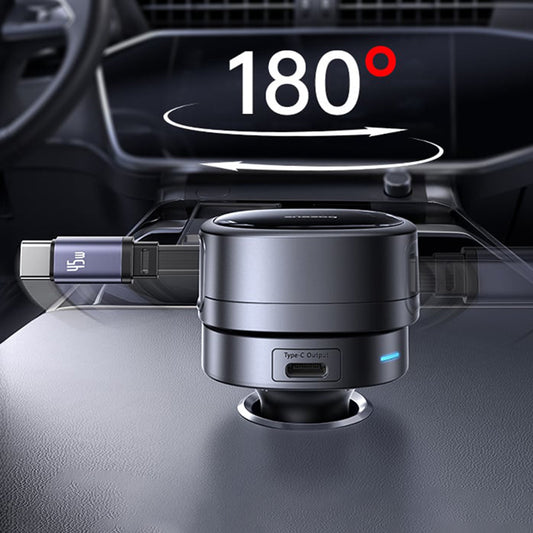 Auto-oplader met USB-C kabel Baseus PrimeTrip VR1, 60W, 3A, 1 x USB-A - 1 x USB-C, Zwart C00069001121-00