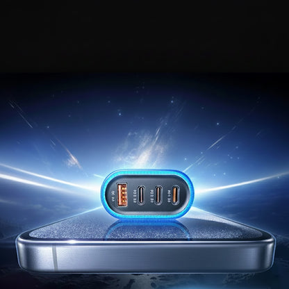 Chargeur de voiture avec câble USB-C Lisen, 101W, 3.25A, 1 x USB-A - 3 x USB-C, Noir YL0223120021