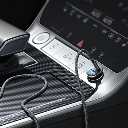 Chargeur de voiture avec câble USB-C Lisen, 83W, 3.25A, 1 x USB-A - 1 x USB-C, Argenté YL0223110003