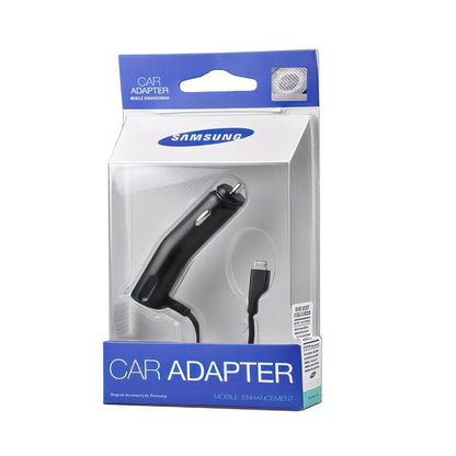 Chargeur de voiture filaire Samsung microUSB, 3,5W, 0,7A, noir, reconditionné ACADU10CBECSTD