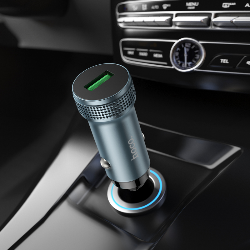 Auto-Ladegerät HOCO Z49A, 18W, 3A, 1 x USB-A, Schwarz