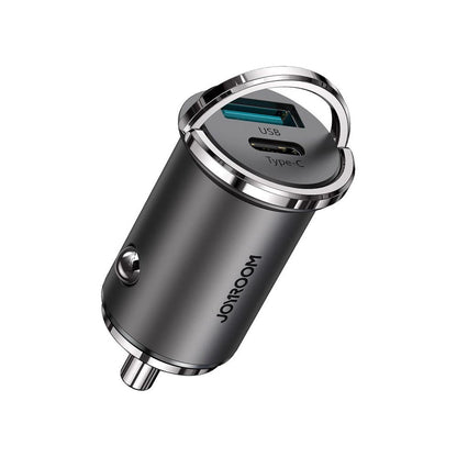 Chargeur de voiture Joyroom C-A35, 45W, 5A, 1 x USB-A - 1 x USB-C, Gris