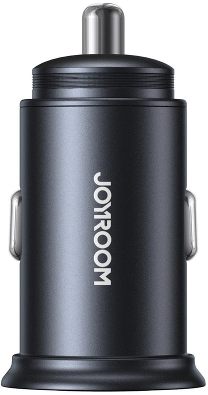 Auto-oplader Joyroom JR-CCN04, 60W, 3A, 1 x USB-A - 1 x USB-C, Zwart