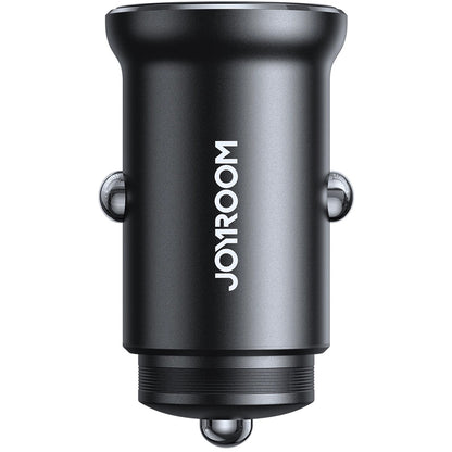 Chargeur de voiture Joyroom JR-CCN06, 30W, 3A, 2 x USB-C, Noir
