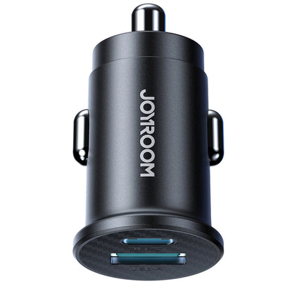 Autolader Joyroom JR-CCN16 Mini, 12W, 2.4A, 1 x USB-A - 1 x USB-C, Zwart