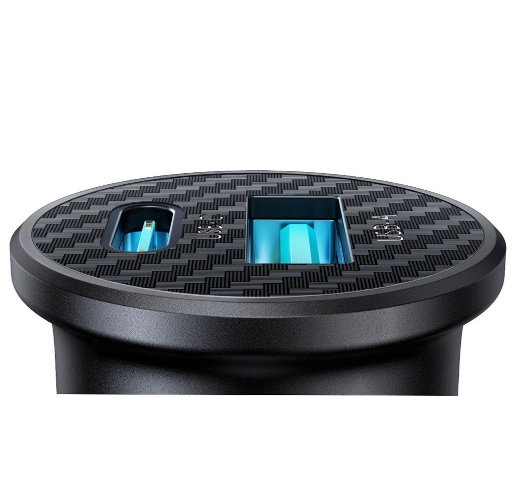 Autolader Joyroom JR-CCN16 Mini, 12W, 2.4A, 1 x USB-A - 1 x USB-C, Zwart