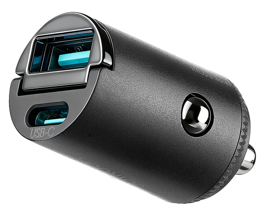 Chargeur Auto Joyroom JR-CCN18, 65W, 1 x USB-A - 1 x USB-C, Noir