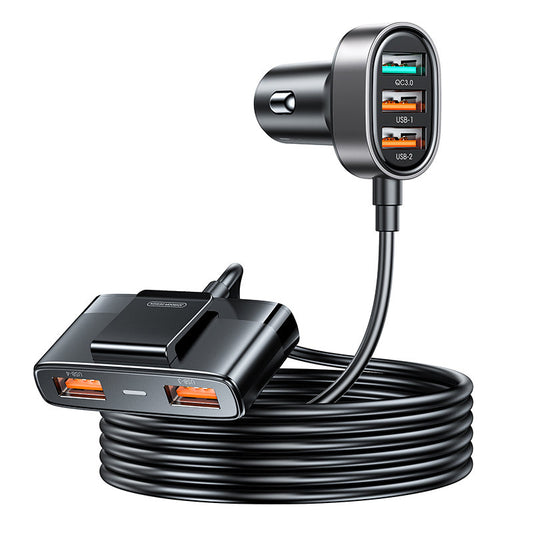 Autolader Joyroom JR-CL03 Pro, 45W, 3.1A, 5 x USB-A, Zwart 