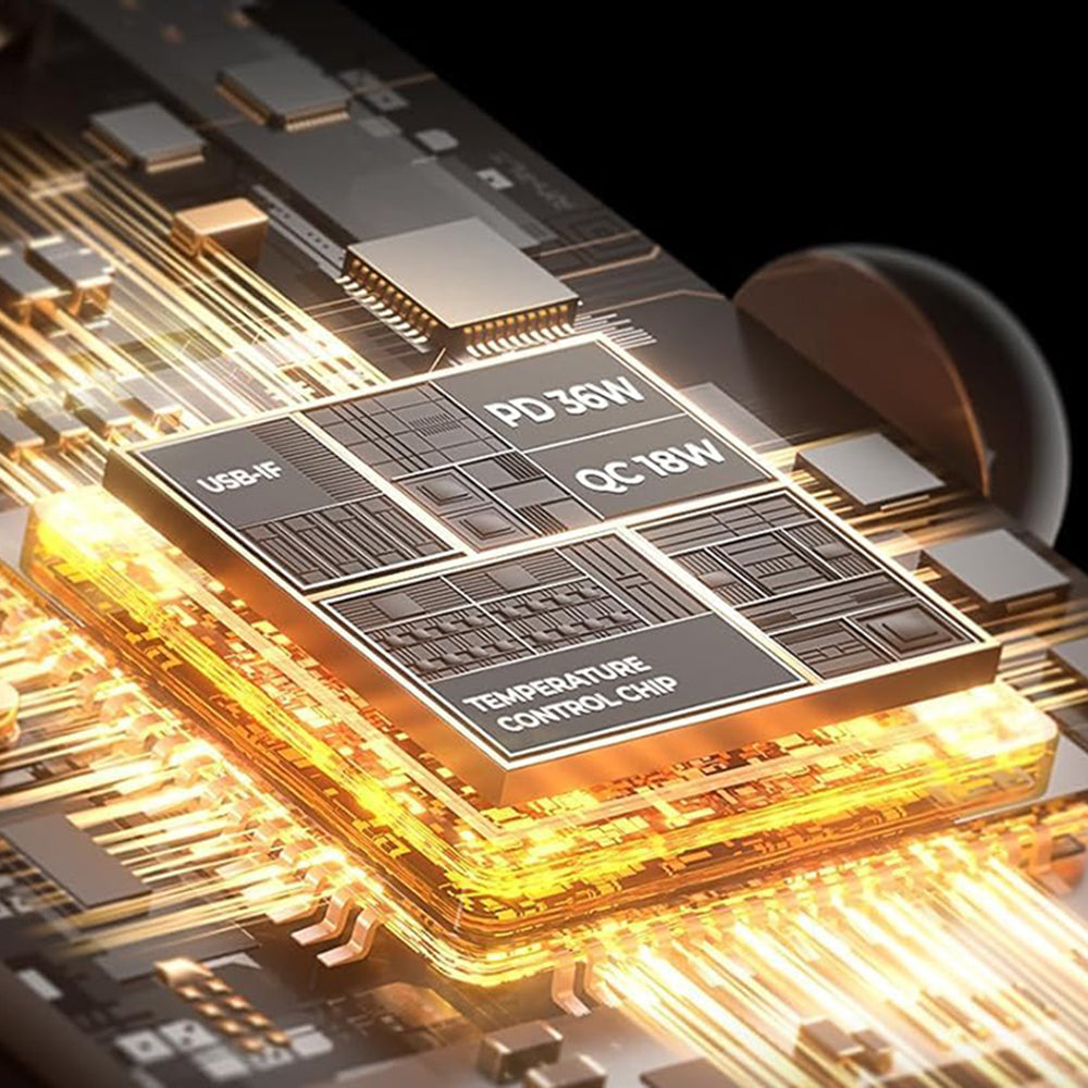 Lisen Auto Oplader, 36W, 3A, 1 x USB-A - 1 x USB-C, Zwart YL0223090002