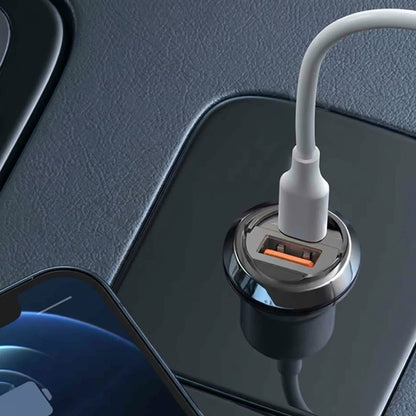 Auto-Ladegerät Lito IN-C03, 30W, 3A, 1 x USB-A - 1 x USB-C, Grau