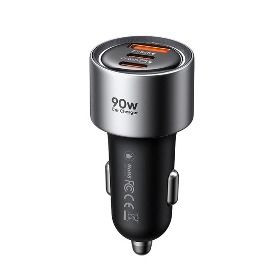 Auto-oplader McDodo CC-3110 Gana, 90W, 3A, 1 x USB-A - 2 x USB-C, Zwart