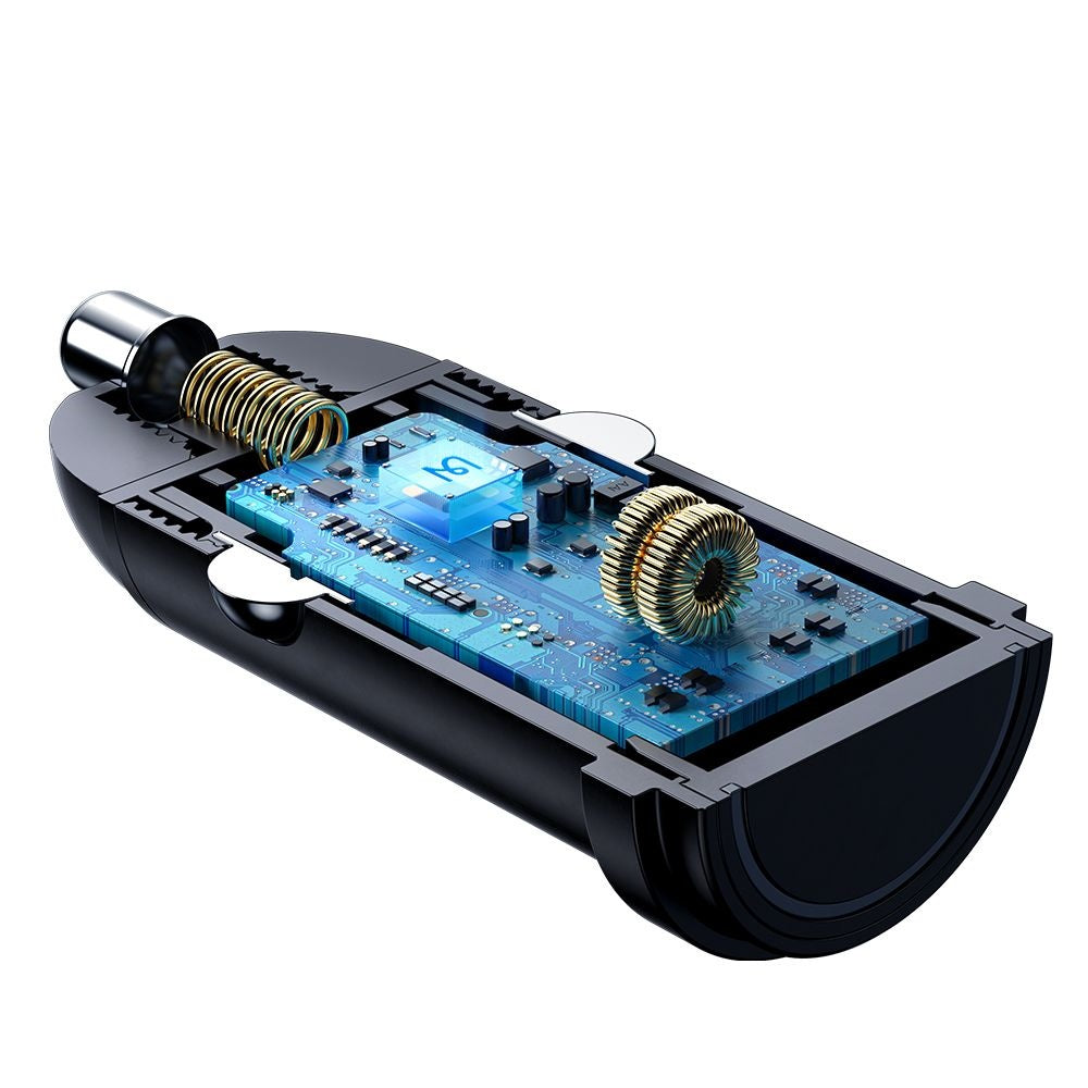 Auto-Ladegerät McDodo CC-7491 Obsidian, 30W, 3A, 1 x USB-C, Schwarz