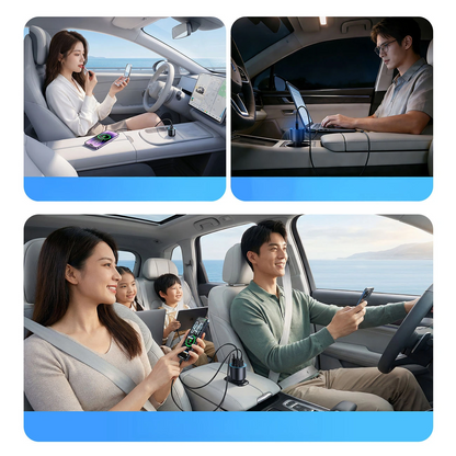 Orico HyperDrive Autolader, 165W, 5A, 1 x USB-A - 2 x USB-C, Zwart