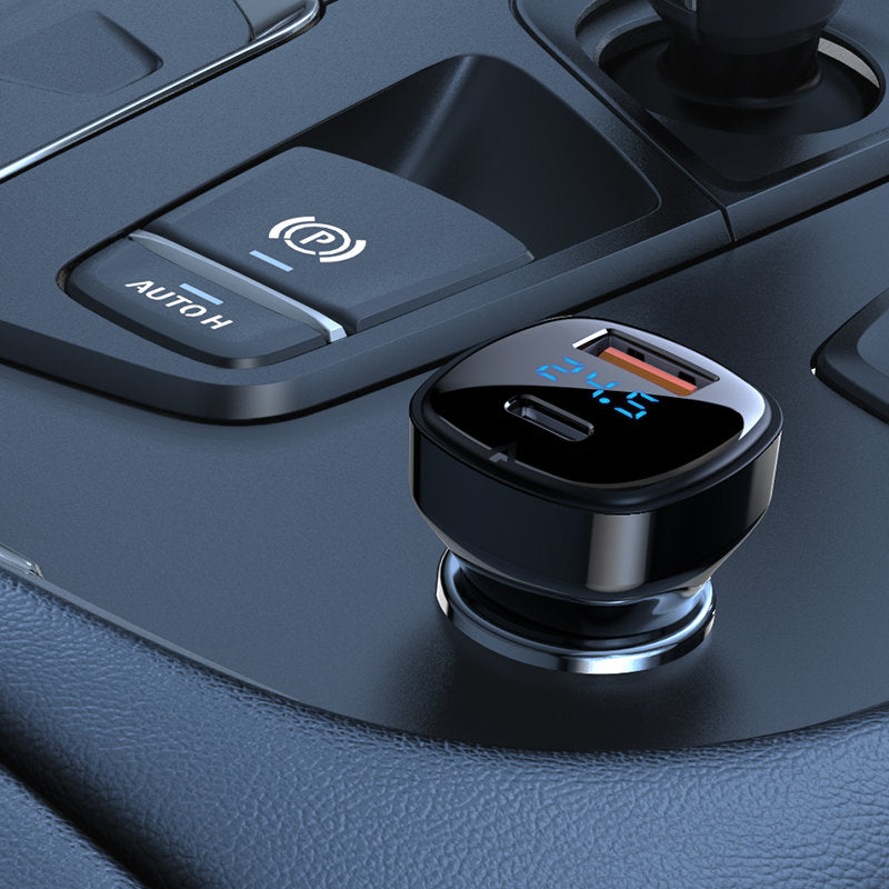 Auto-Ladegerät Acefast B4, 66W, 3A, 1 x USB-A - 1 x USB-C, Schwarz